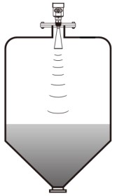 喇叭口雷達液位計錐形罐安裝示意圖